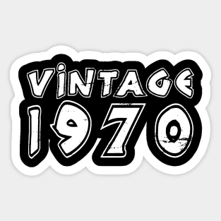 Vintage 1970 Birthday Sticker